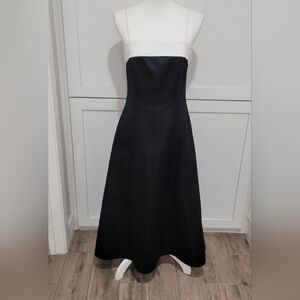 Urban Girl Nites Vintage 90s Black and White Spaghetti Strap Dress | Size 9/10